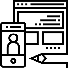 black and white icon for ux/ui design