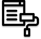 black and white icon for woocommerce theme development