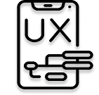 black and white icon for uxui optimization