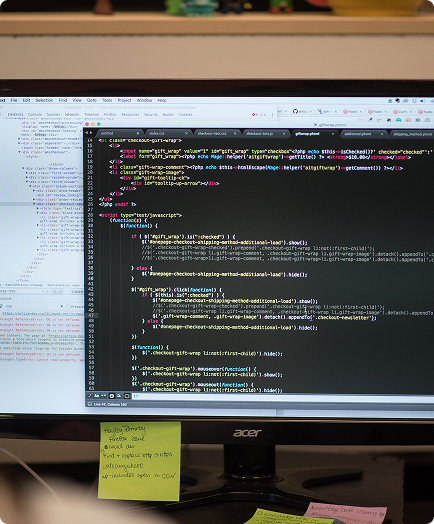 computer with code for custom plugin development