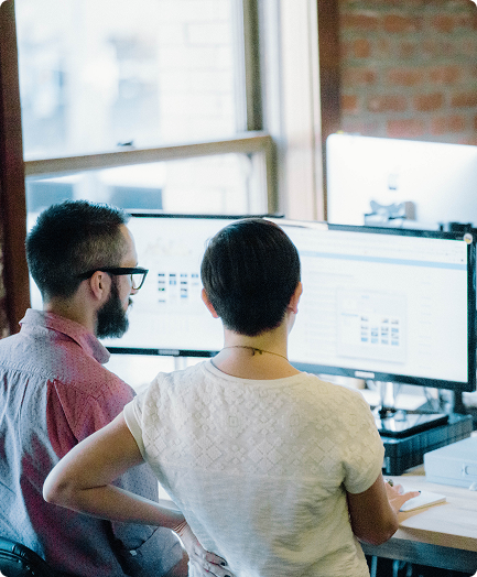 built mighty team at computer discussing nonprofit growth